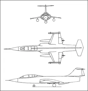 F-104 starfighter aircraft