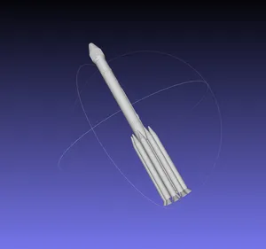 Delta II Heavy Rocket Printable Miniature