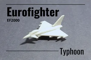 Eurofighter Typhoon print-in-place micro jet fighter