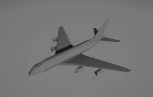 Low Poly Airbus A380 (Needs Supports)