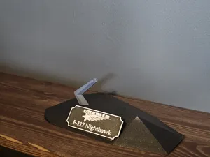 Lockheed F-117 Nighthawk Model with base
