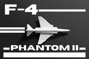 F-4 Phantom II print-in-place micro jet fighter