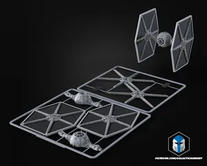 Tie Fighter Vehicle Kit Card - 3D Print Files