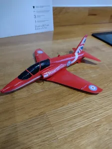 Hawk Jet famous for its use with the RAF aerobatics team the Red Arrows