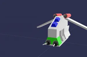 low-poly republic gunship