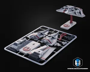 Snowspeeder Vehicle Kit Card - 3D Print Files
