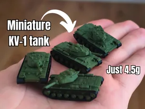 Miniature KV-1 tank