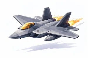 low poly f22