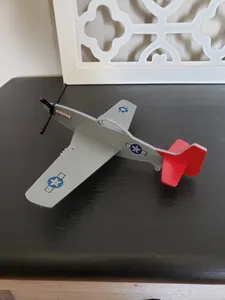 P-51 Red Tail Mustang Airplane
