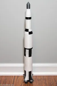 Saturn V Modular Magnetic 1:200 Scale Model (Accurate Stages, Multi-Extrusion)