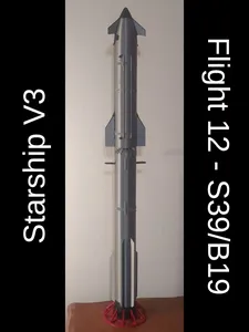 SpaceX Starship V3 - 1:100 - IFT 12