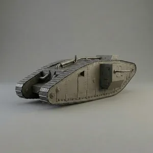 Military Art - WWI - British Mark V Tank