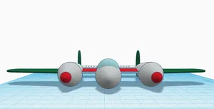 Lockheed P-38 Lightning na vizitky