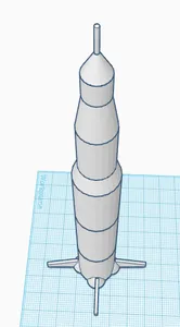 Launchable Saturn V Rocket Model