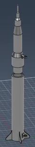 Functional Saturn V Rocket Model Rocket (With Launch Guidance)