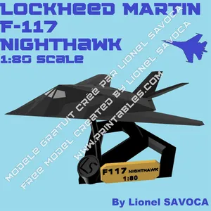 Lockheed Martin F-117 Nighthawk - 1:80 scale