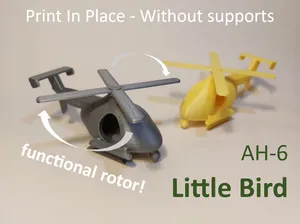 Print in Place AH-6 Little Bird