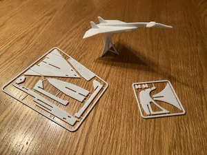 XB-70 "Valkyrie" Kit Card and Stand
