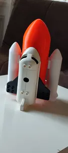 Duplo space shuttle external tank and SRBs
