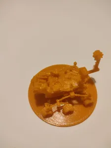 Curiosity Rover -- print in place (supports required)