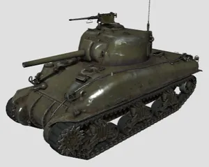 American M4A1 Sherman medium tank