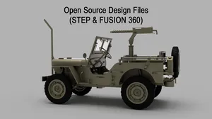 Tessier.Work Willys MB Radio Controlled Open Source Design Files (STEP & FUSION 360)